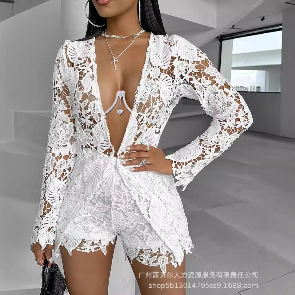 Linen Shirt Breathable - Frauen Sexy Kurze Sets Aushöhlen Top