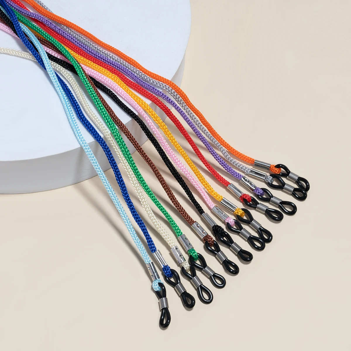 Sunglass Retainer Cord - 5 Stück verstellbarer Brillenbandhalter, rutschfestes Brillenschnur-Seil,
