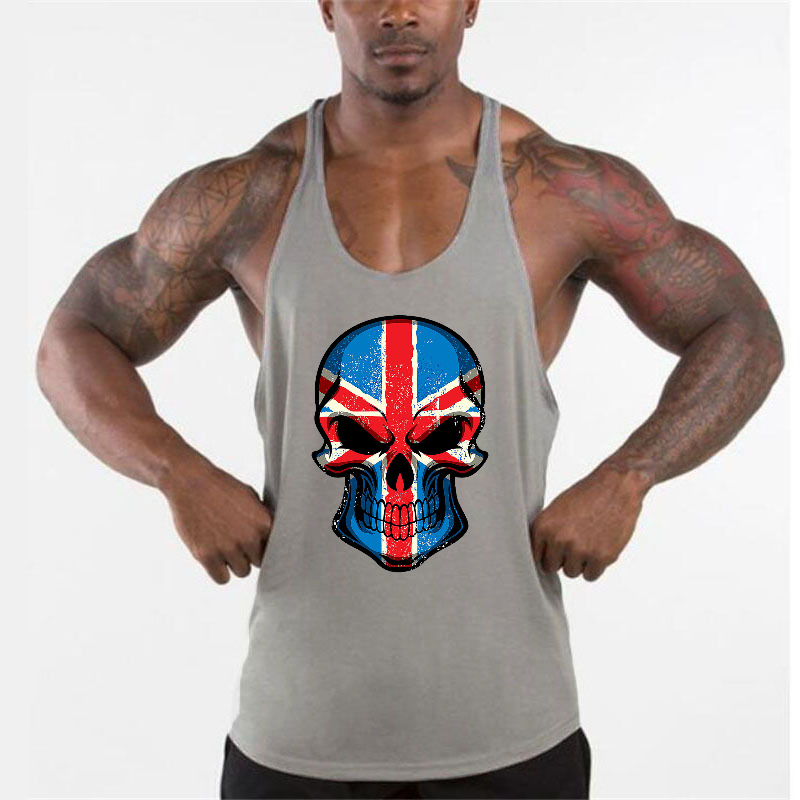 Tank Top Muscle - Sommer Baumwoll-Laufwesten für Herren, Y-Back Gym