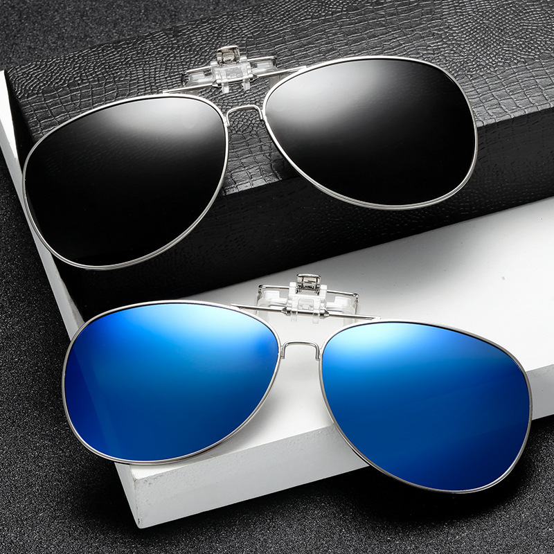 Sunglasses Aviator Polarized - Polarisierte Sonnenbrille, Linsenclip auf Brille, Nachtsicht,