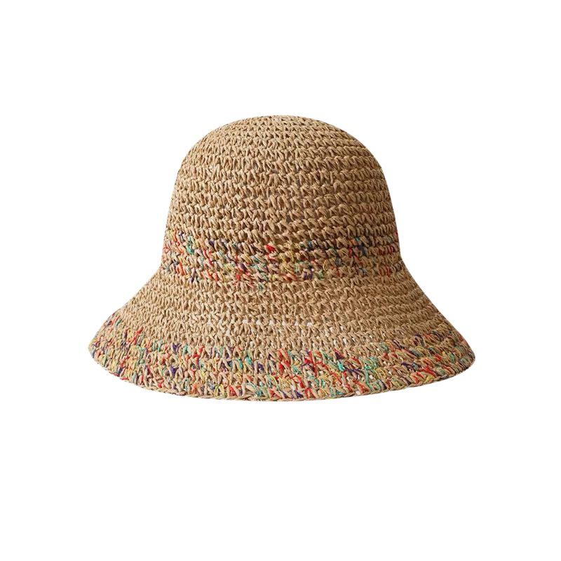 Handgewebter Regenbogen-Strohh – Bucket Hat Straw Bewertung und Preis