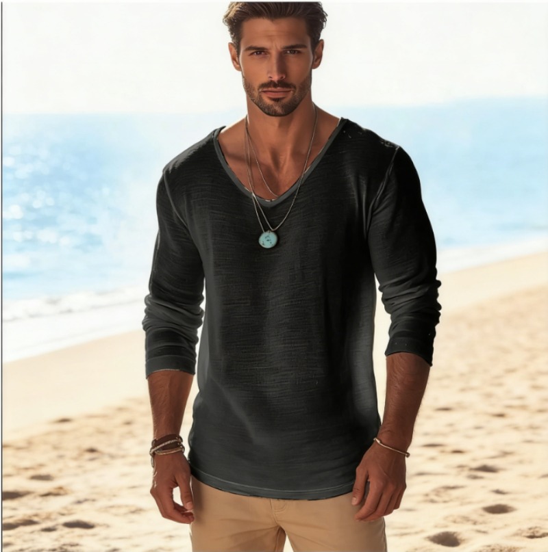 Herren Casual V-Ausschnitt Lei – Linen Shirt Breathable Bewertung und Preis