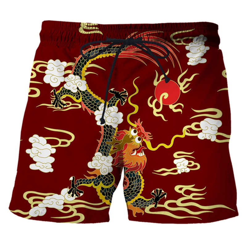 Chinesischen Drachen 3d Druck  – Trunks Board Surf Bewertung und Preis